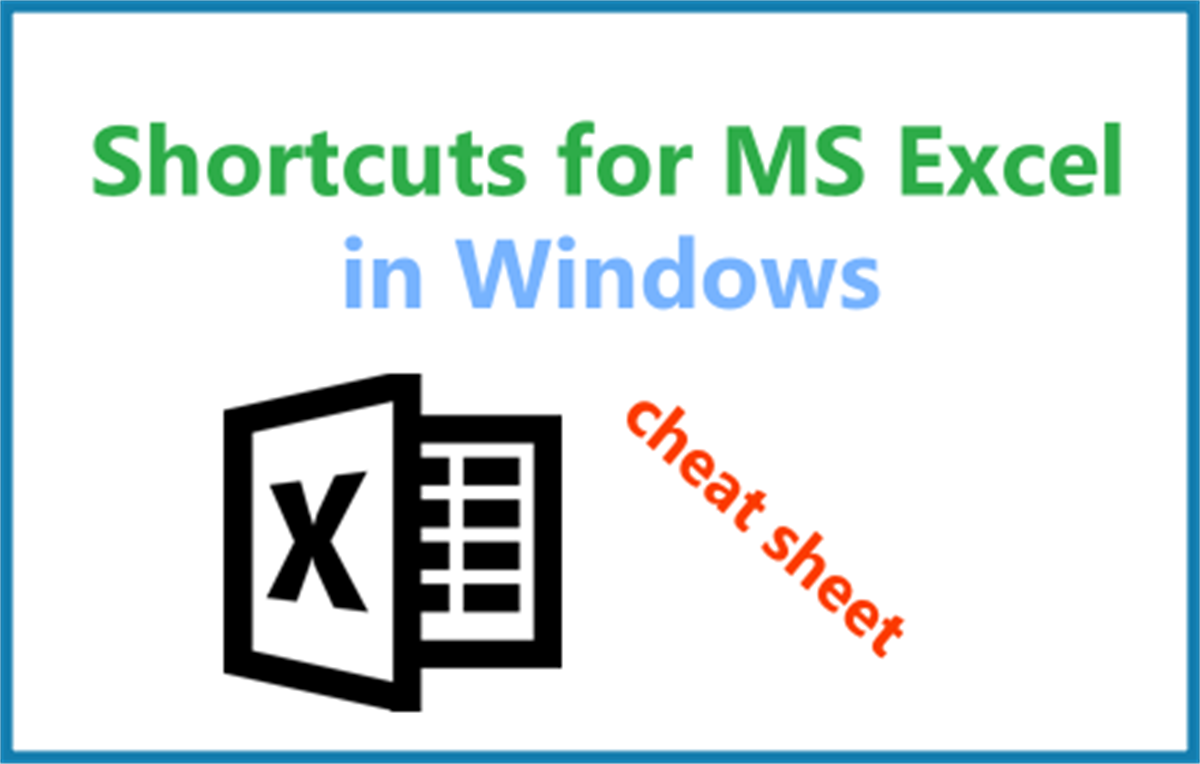 Keyboard shortcuts in Excel for Windows