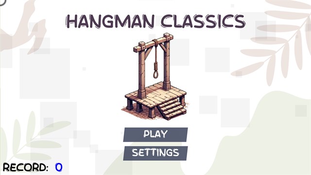 Hangman Classics for XBOX and PC screenshot 1
