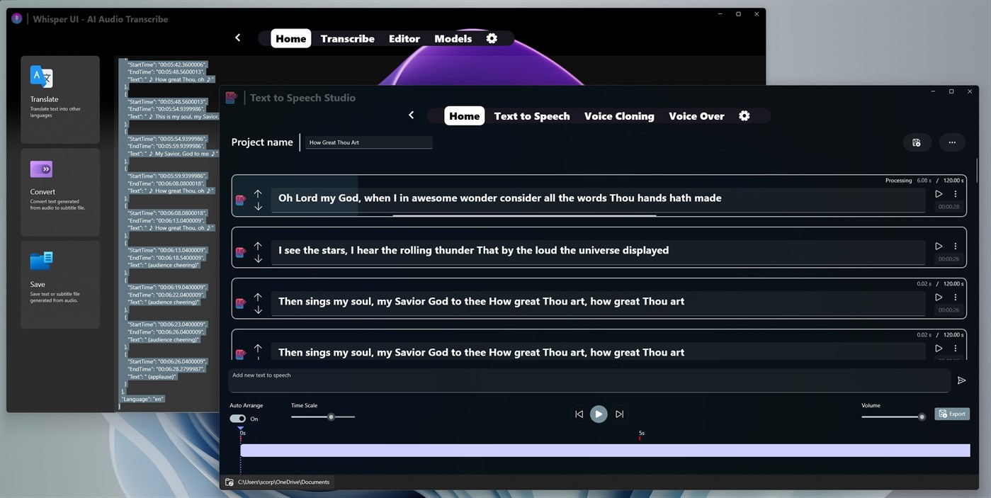 #1. AI Text to Speech Studio (Windows) By: parmata
