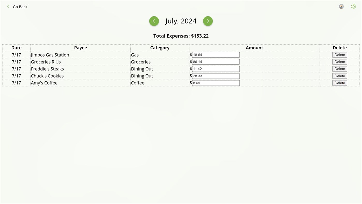 #2. Monthly Spending Tracker (Windows) Podle: Ape Apps