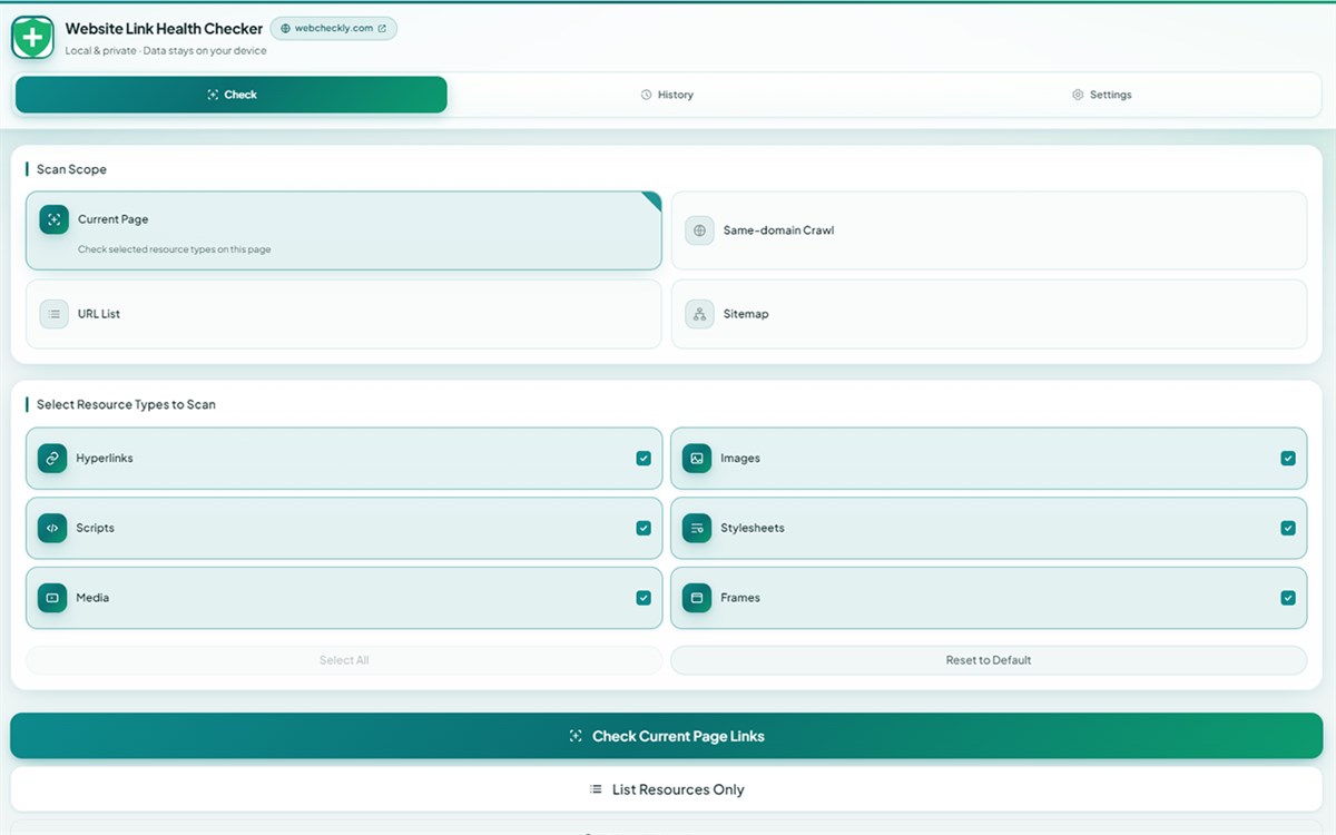 Website Link Health Checker