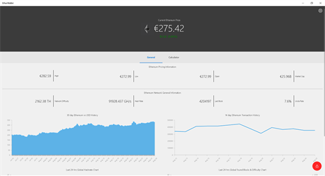 EtherWallet for Windows 10 Screenshot