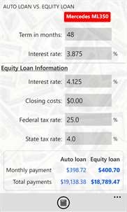 Auto Loan Calcs screenshot 8