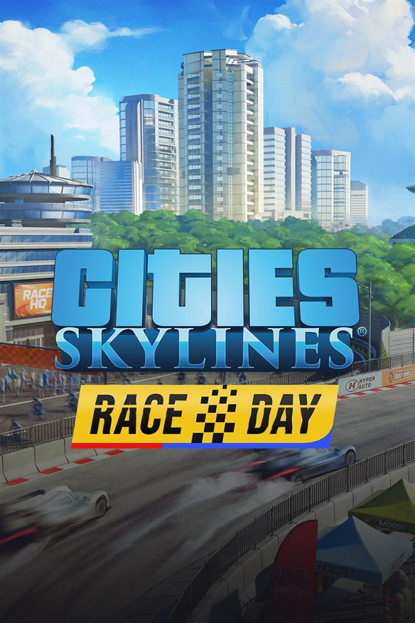 Cities: Skylines - Race Day Xbox Series X|S and Xbox One cover art
