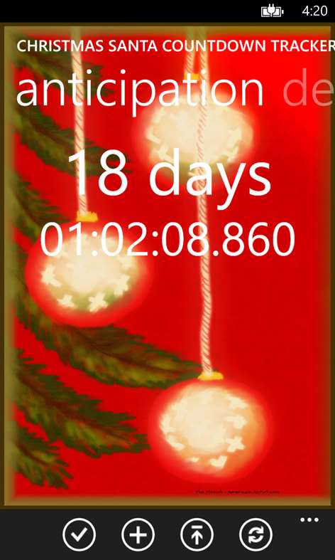 Christmas Santa Countdown Tracker days until xmas Screenshots 2