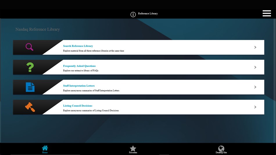 Nasdaq Listing Center Reference Library (Windows) Podle: Nasdaq OMX Group Inc.