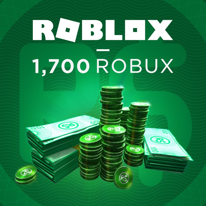1700 Robux For Xbox - roblox robux karta