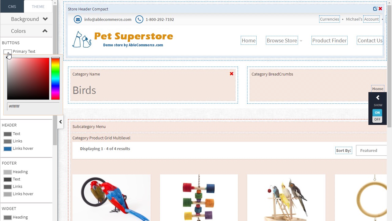 Snapshot 3 of AbleCommerce CMS and eCommerce Software