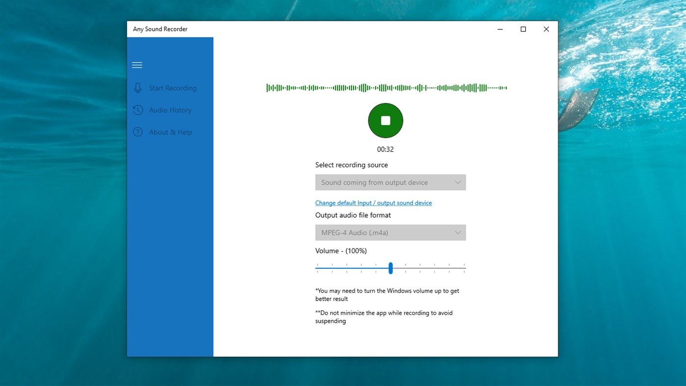#3. Any Sound Recorder: audio recorder & voice recorder (Windows) De: AnywaySoft, Inc.