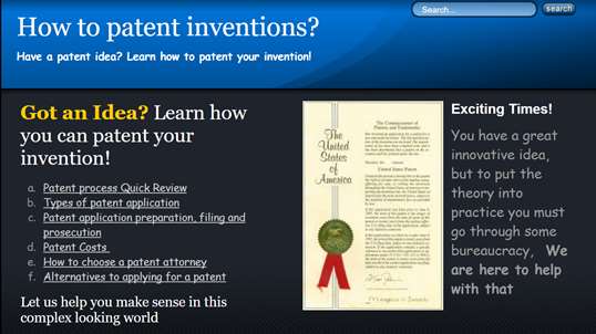 Patent Your Idea screenshot 1