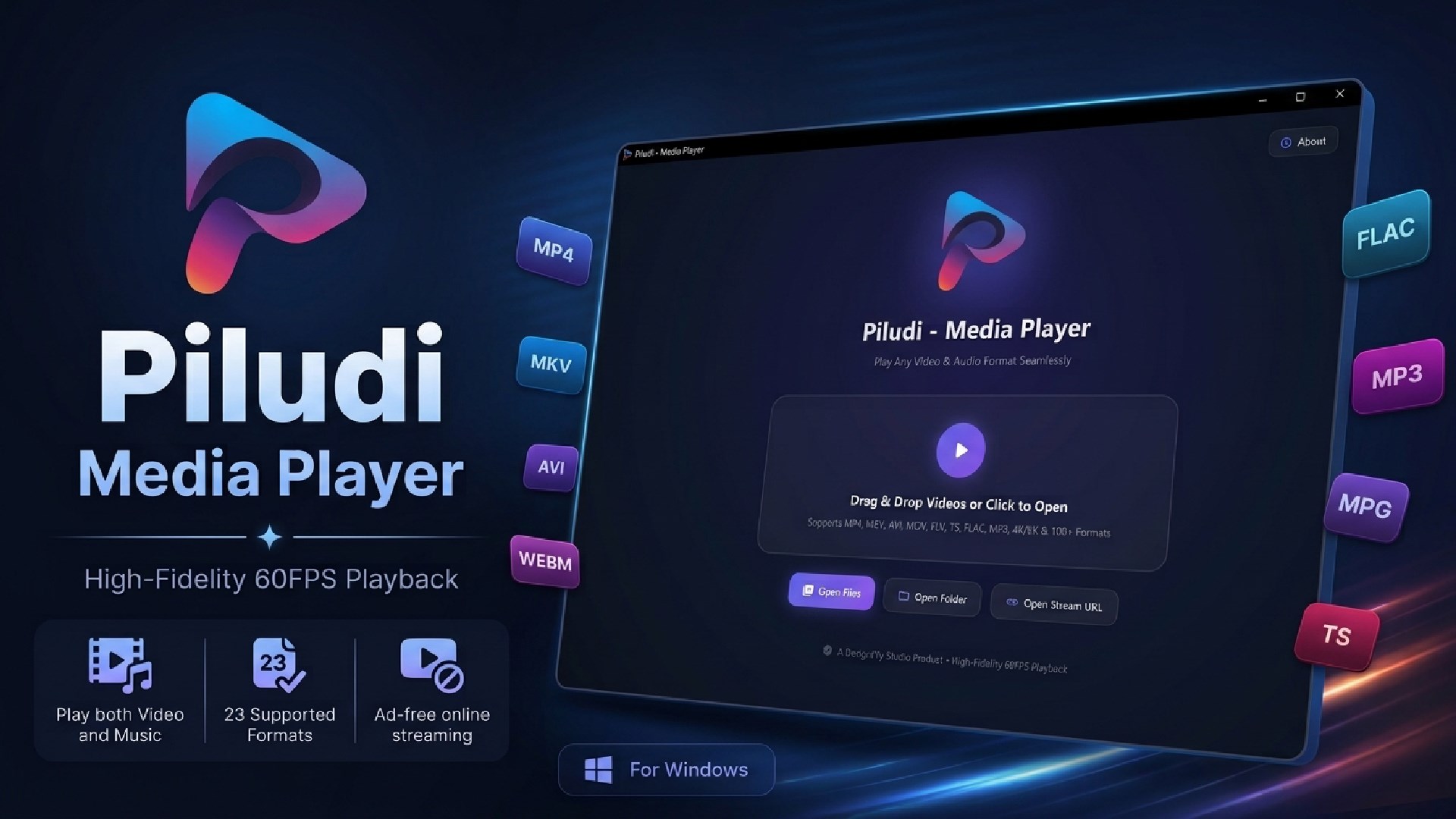 Piludi – Media Player Screenshot 1