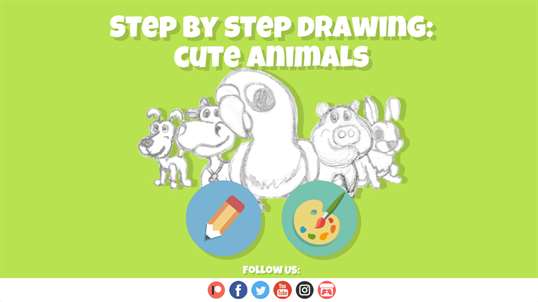Step By Step Drawing: Cute Animals screenshot 1