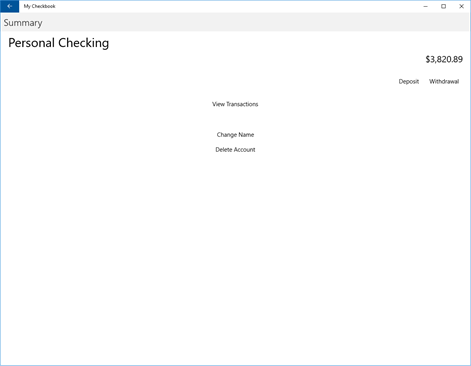 My Checkbook Screenshots 2