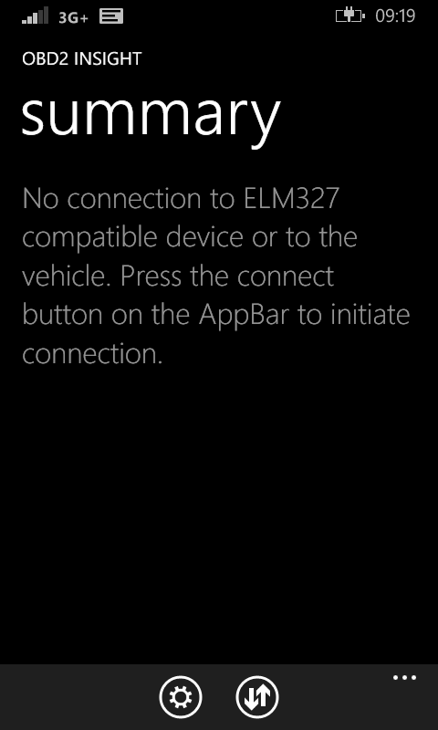 Captura de Pantalla 1 OBD2 Insight windows