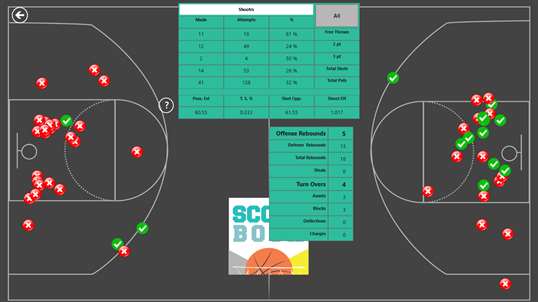 ScoreBook Basketball screenshot 1