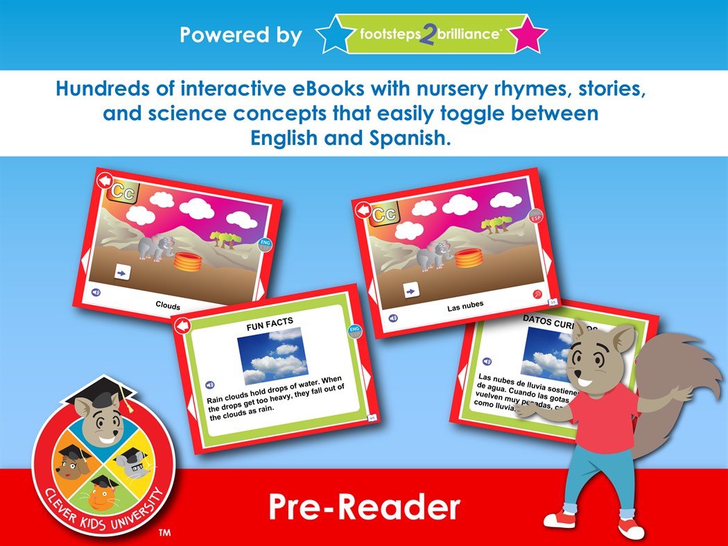 #2. Clever Kids University - Pre-Reader (Windows) Bởi: Footsteps2Brilliance, Inc.