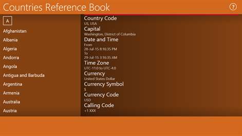 Countries Reference Book Screenshots 2