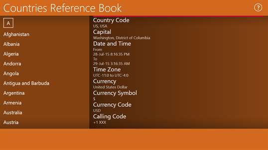 Countries Reference Book screenshot 2