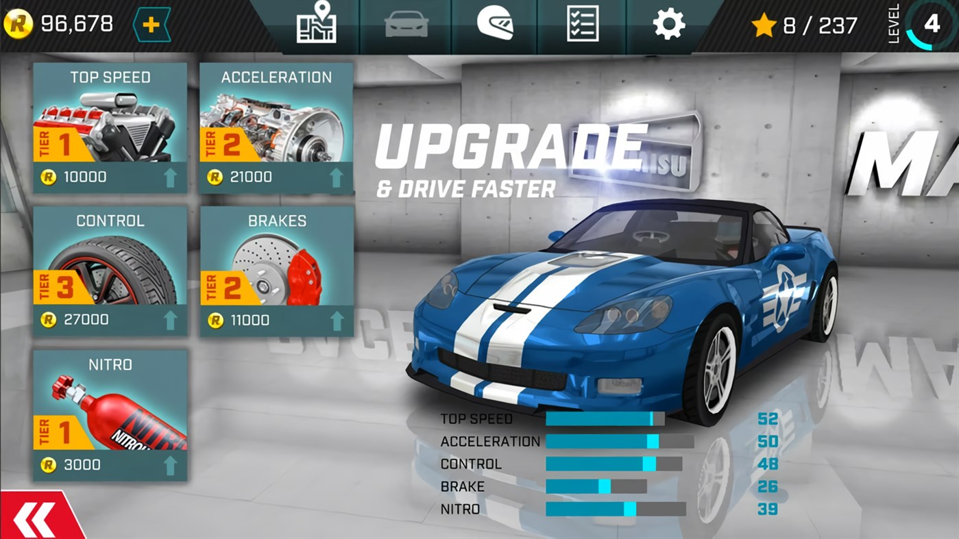 #4. Nitro Car Driving (Windows) 由: Pamuk Games