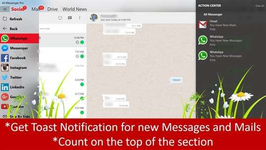 All Messenger : Social,Mails,Drives screenshot 2