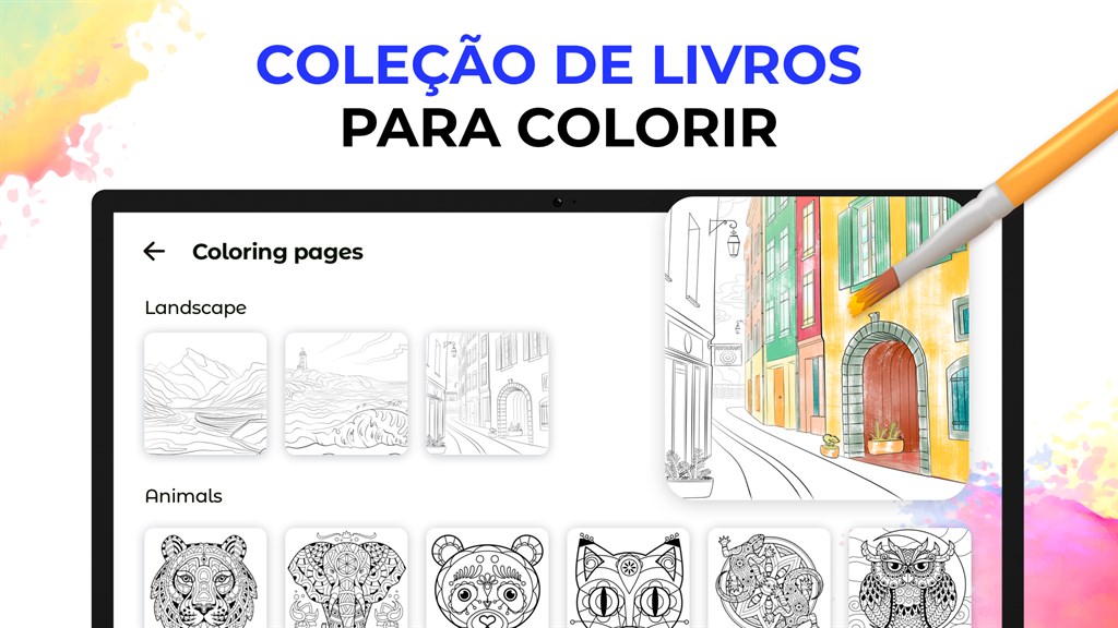 Obter Jogos de Colorir: Coloração, Pintura e Brilho - Microsoft