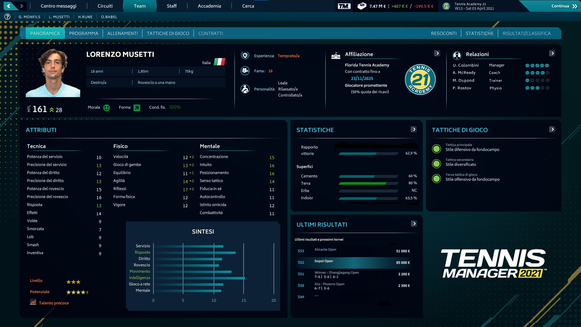 Tennis Manager 2021 | Xbox | Chiave | Privato