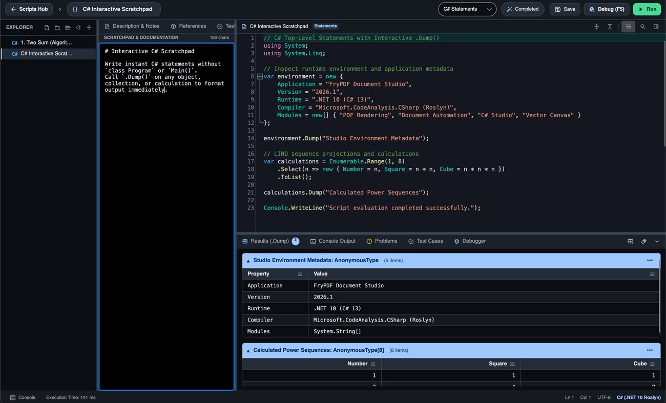 #3. FrySharp (Windows) By: Code Fry Dev