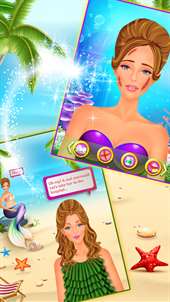 Mermaid Rescue - Makeup & Makeover Fashion Salon Kids Game screenshot 4