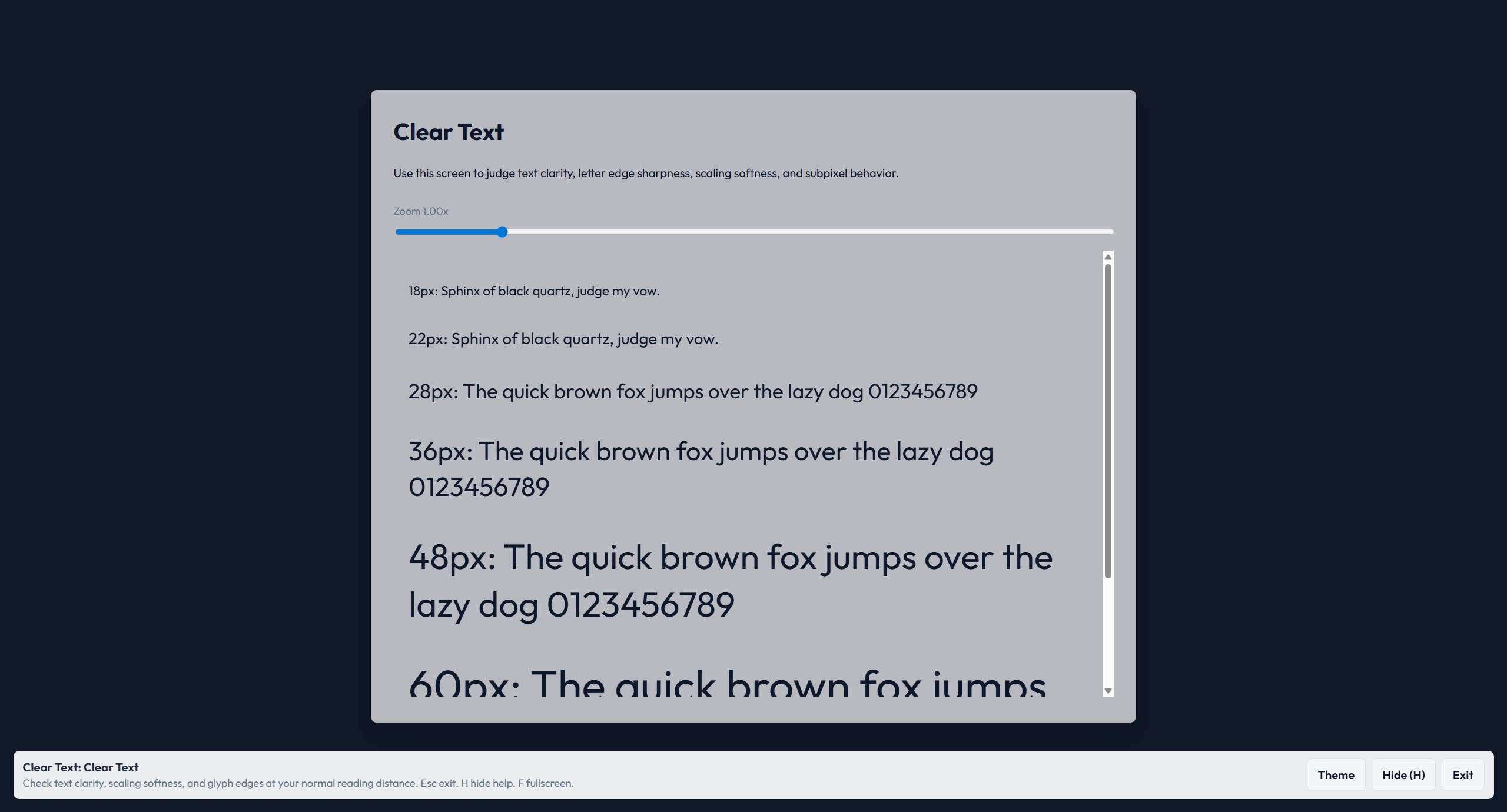 DisplayLab gradient test