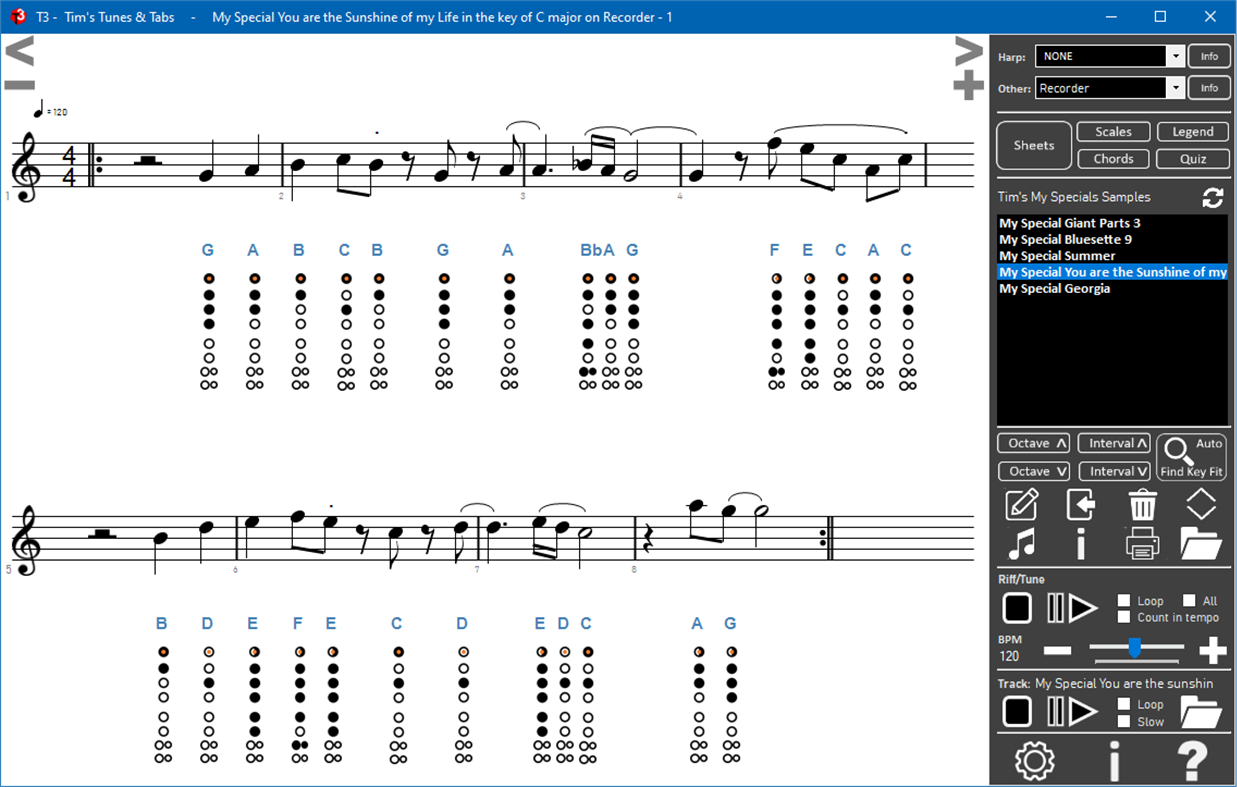 #5. T3 Tim's Tunes & Tabs MAX (Windows) Bởi: HarpBender