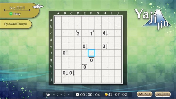 Puzzle by Nikoli W Yajilin — 2