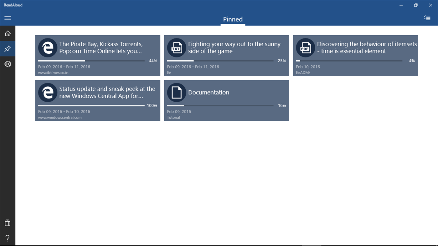 #9. ReadAloud (Windows) Podle: Optimilia Studios