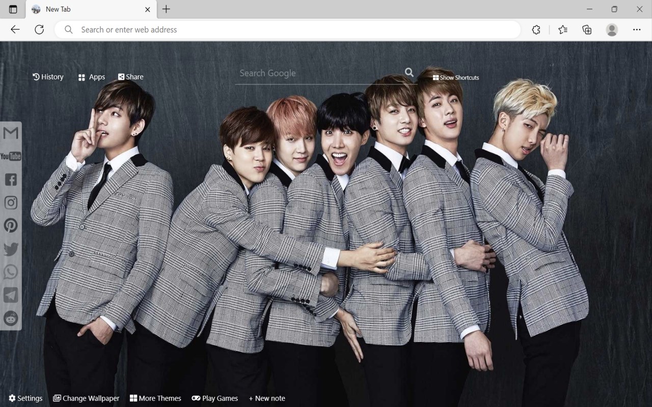 BTS Bangtan Boys Wallpaper - Microsoft Edge Addons