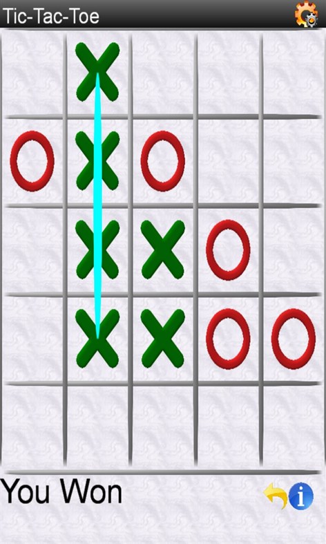 #2. Tic-Tac-Toe (Free) (Windows) Ved: GASP Mobile Games Inc