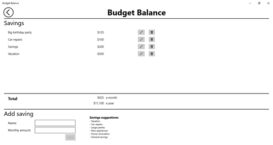 Budget Balance screenshot 6