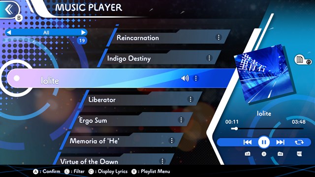 GUNVOLT RECORDS Cychronicle Song Pack 6 Lumen & Luxia: "Nebulous Clock","Iolite","Paradox Stage","Afsān" screenshot 1