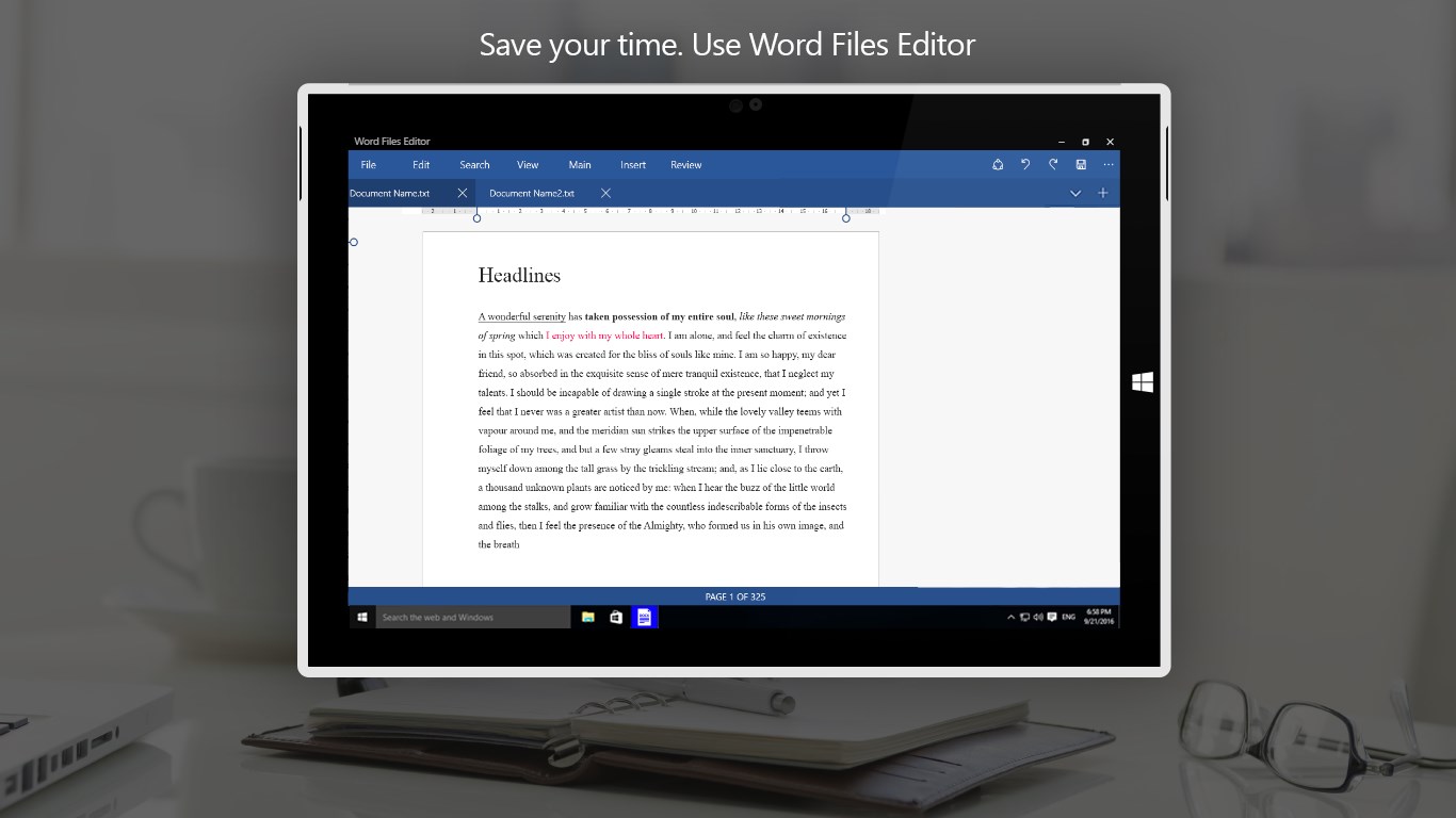 Word Files Editor for Windows 10