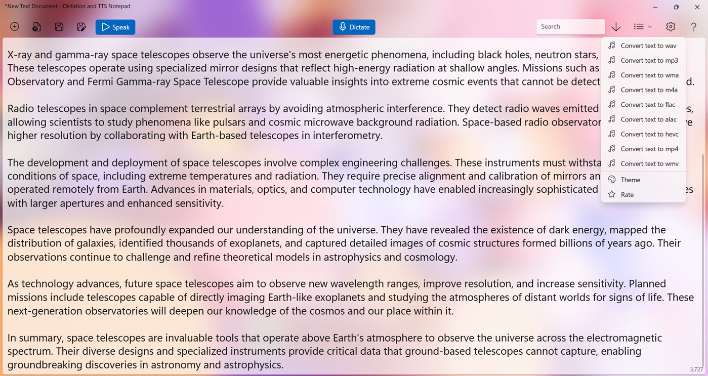 #1. Dictation and TTS Notepad (Windows) 由: Alexander Komarov
