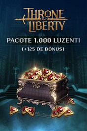 THRONE AND LIBERTY - Pacote 1.000 Luzenti (+125 de bônus)