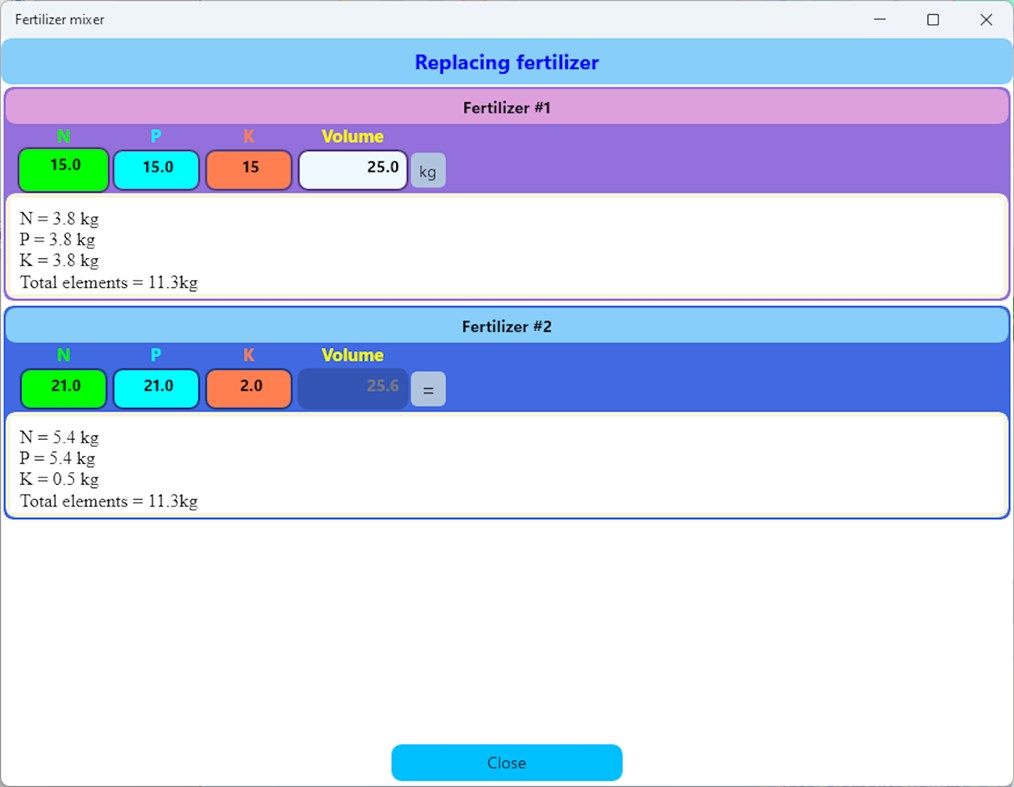 #9. Fertilizer mixer (Windows) بواسطة: Wutthilert Rungchai