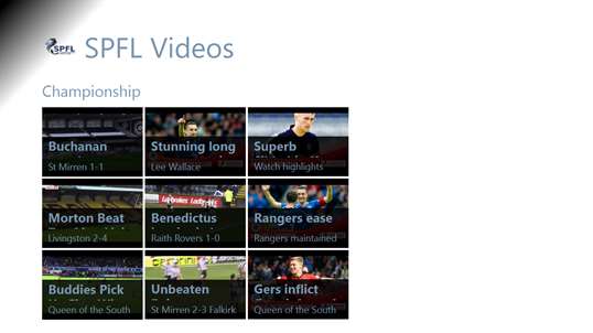 Scottish Professional Football League Videos screenshot 2
