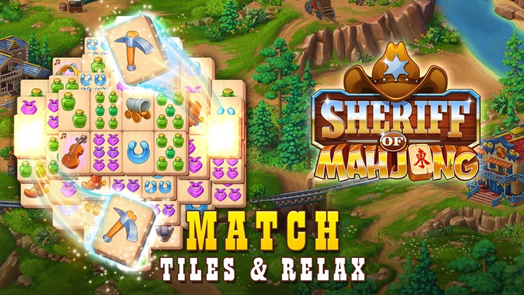 Sheriff of Mahjong Solitaire: Classic Tile Match - PC - (Windows)