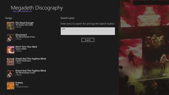 Megadeth Discography screenshot 6