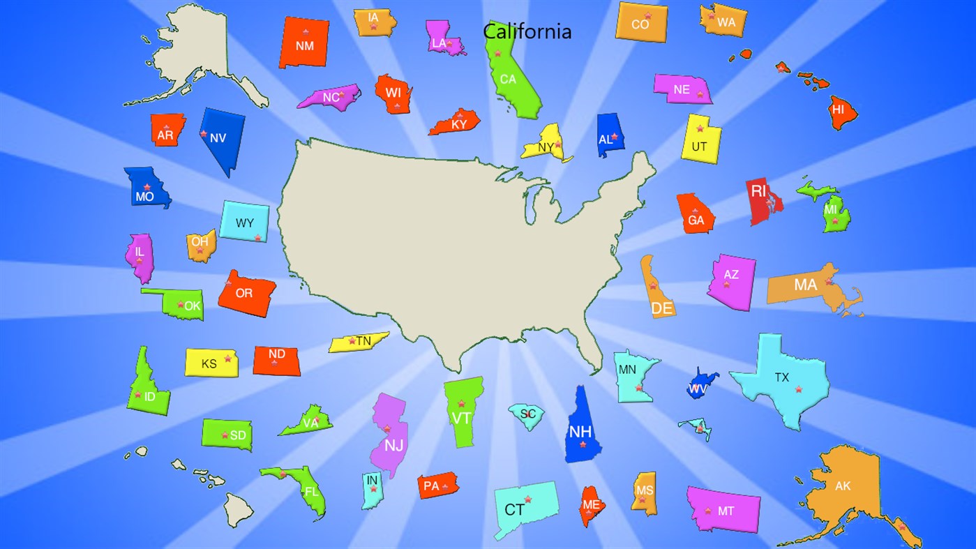#5. United States Puzzle Map (Windows) Podle: lelesoft