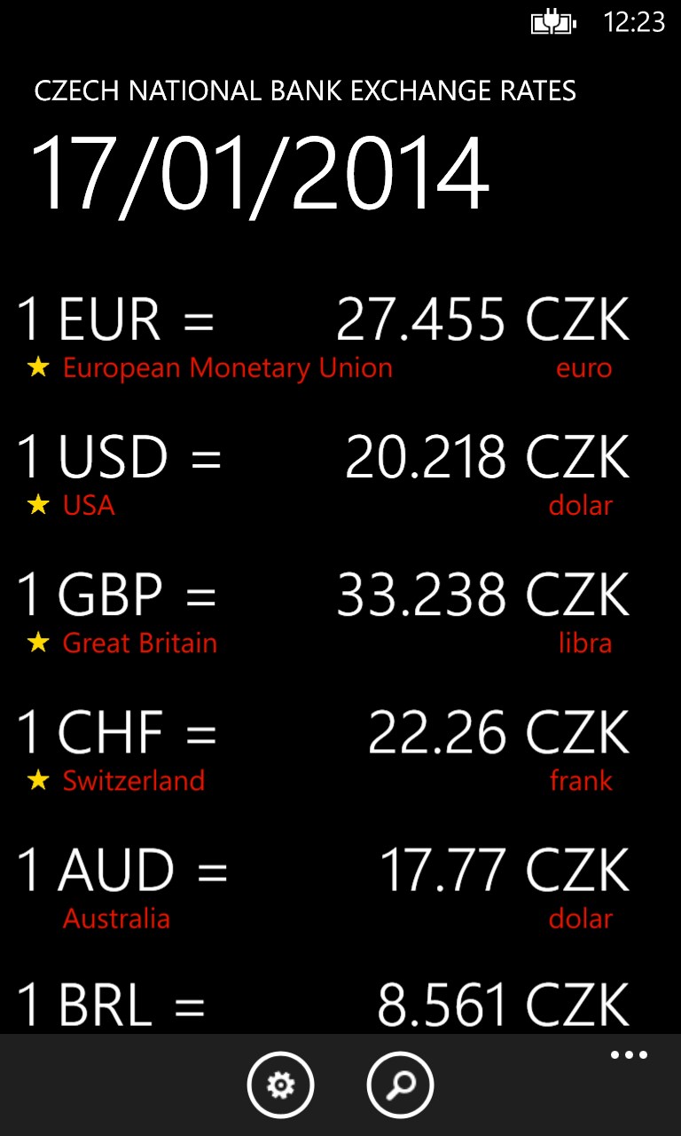 CZK exchange rates - Windows官方下载| 微软应用商店| Microsoft Store