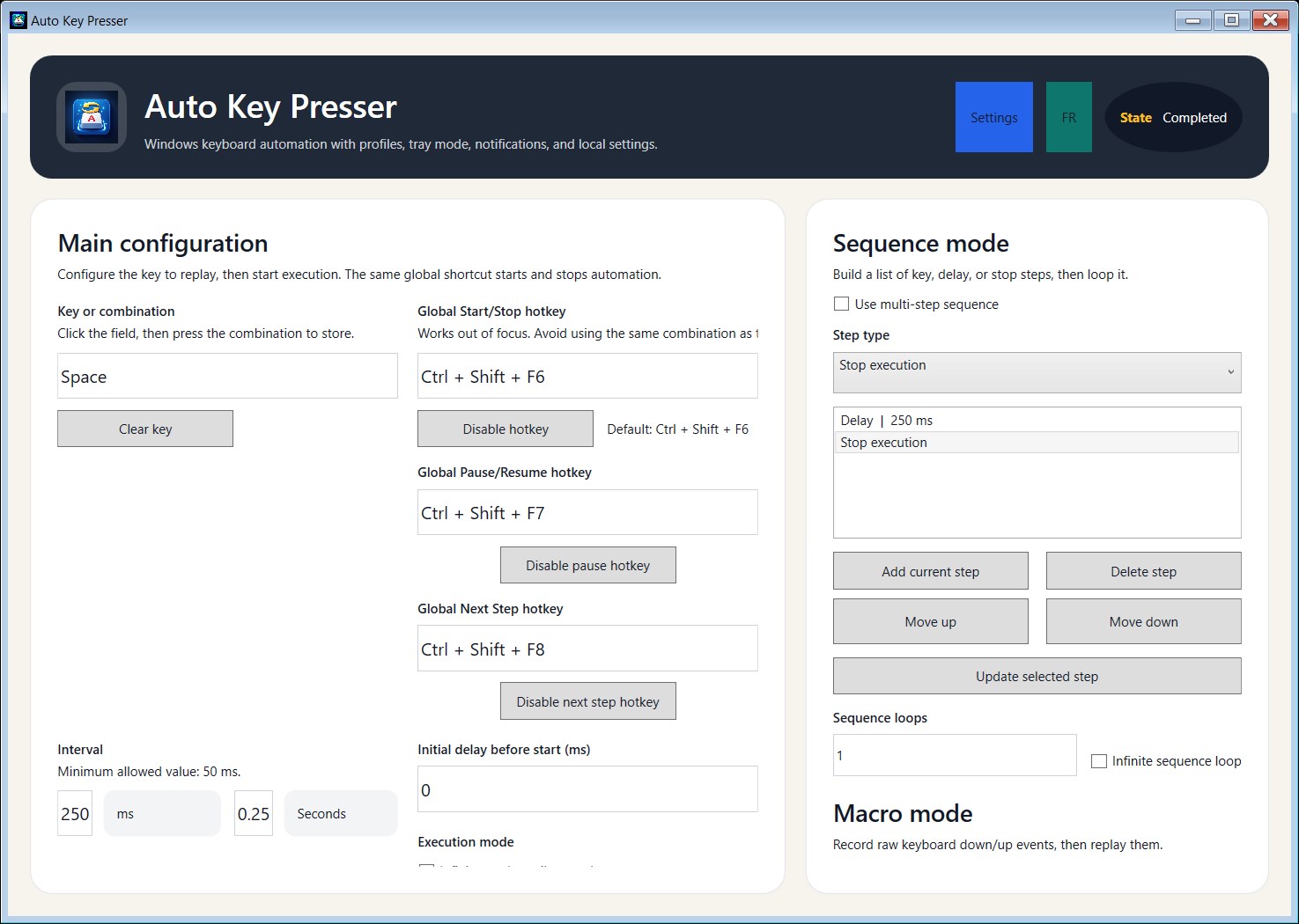 Auto Key Presser for Games screenshot