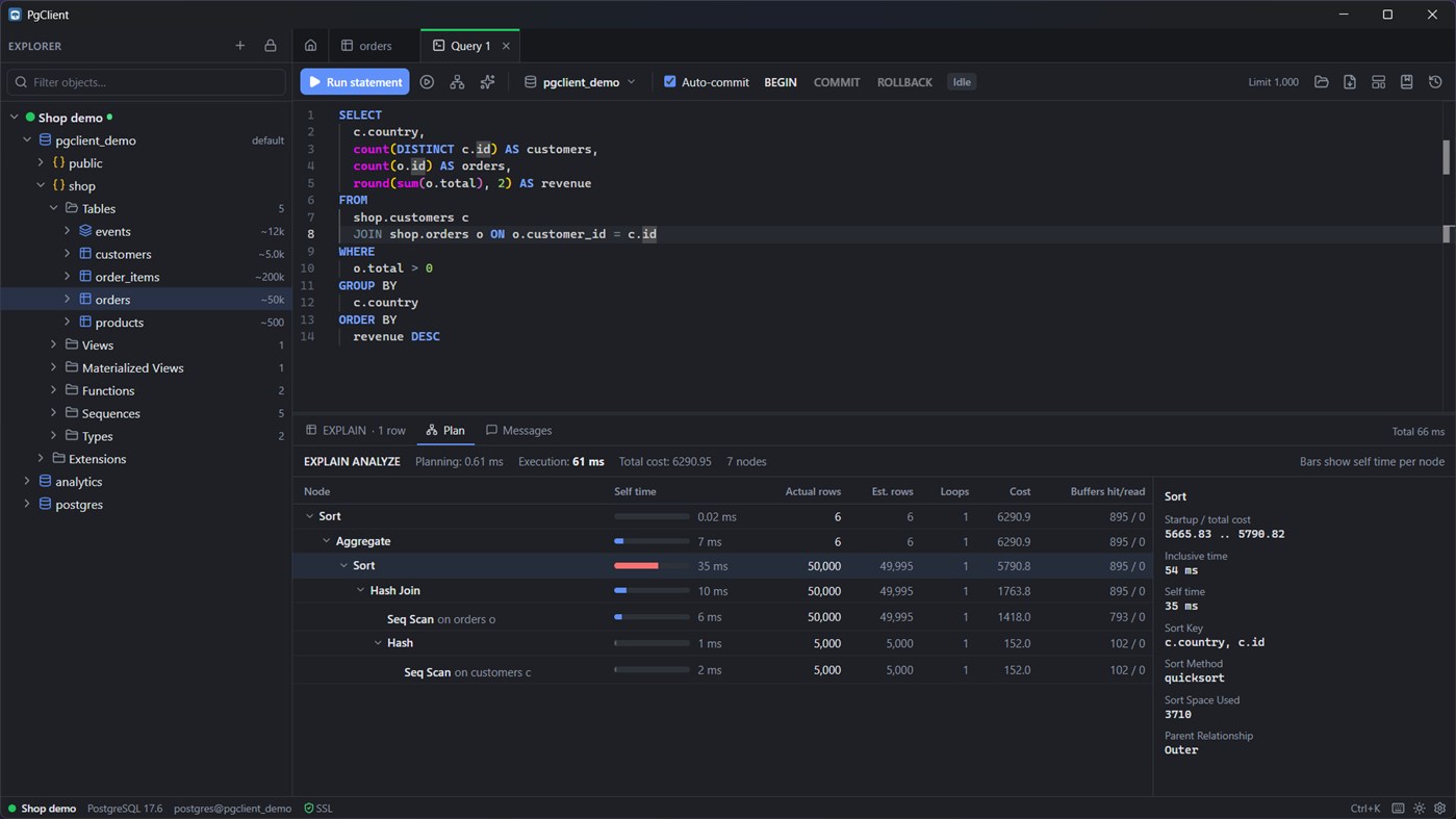#3. PgClient (Windows) Af: GegsPapyan