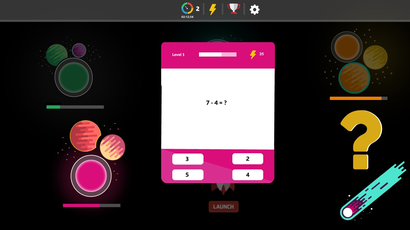 #4. 10ticks Maths Space Race (Windows) Podle: 10ticks