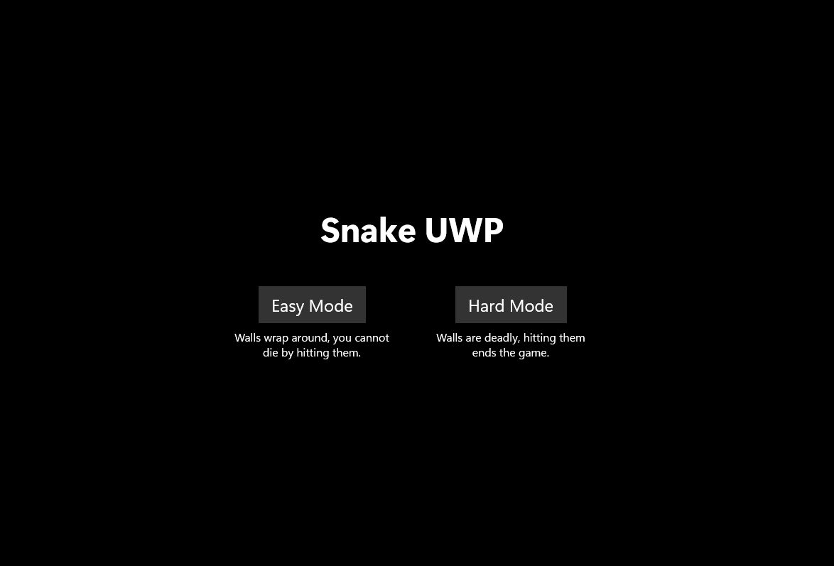 UWP Snake screenshot 2