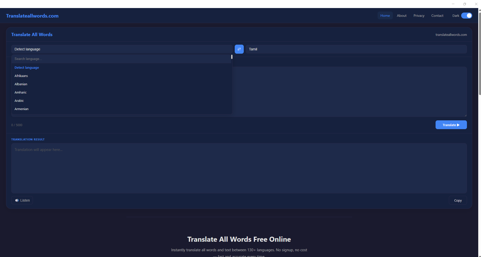 G Translate screenshot